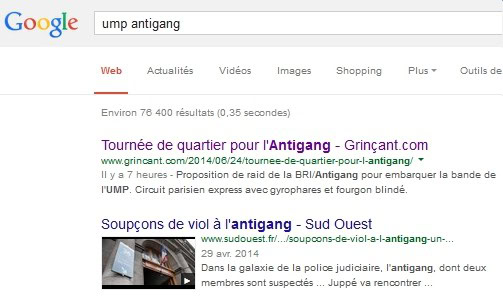 Ce billet premier dans les résultats Google sur la recherche 