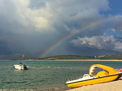 Arc-en-ciel sur Propriano (Corse)