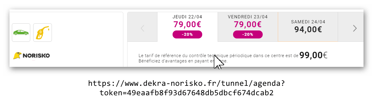 Tarif d'un centre de contrôle technique Norisko Paris 15e — Capture 21/04/2021-21h45