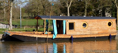 Toue cabanée / Ille flottante / Chambre d'hôtes (Hédé, 35)